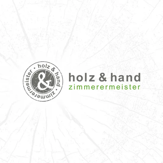 Logo-Überarbeitung für holz & hand zimmerermeister Holz und Hand Zimmerermeister Schriftzug und Logo
